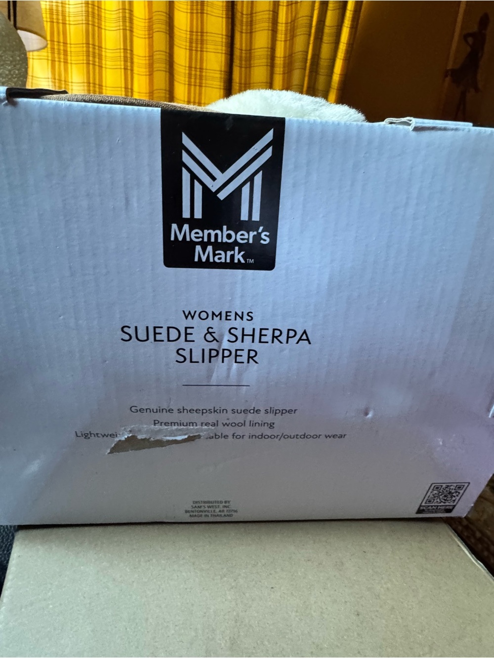 Member's Mark Chestnut Suede & Sherpa Slipper - Chestnut - Picture 4 of 4